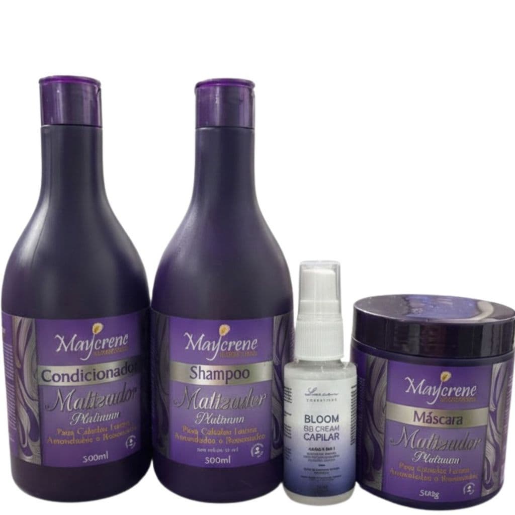 Kit Capilar Matizador Platinum + Bloom BB Cream Capilar