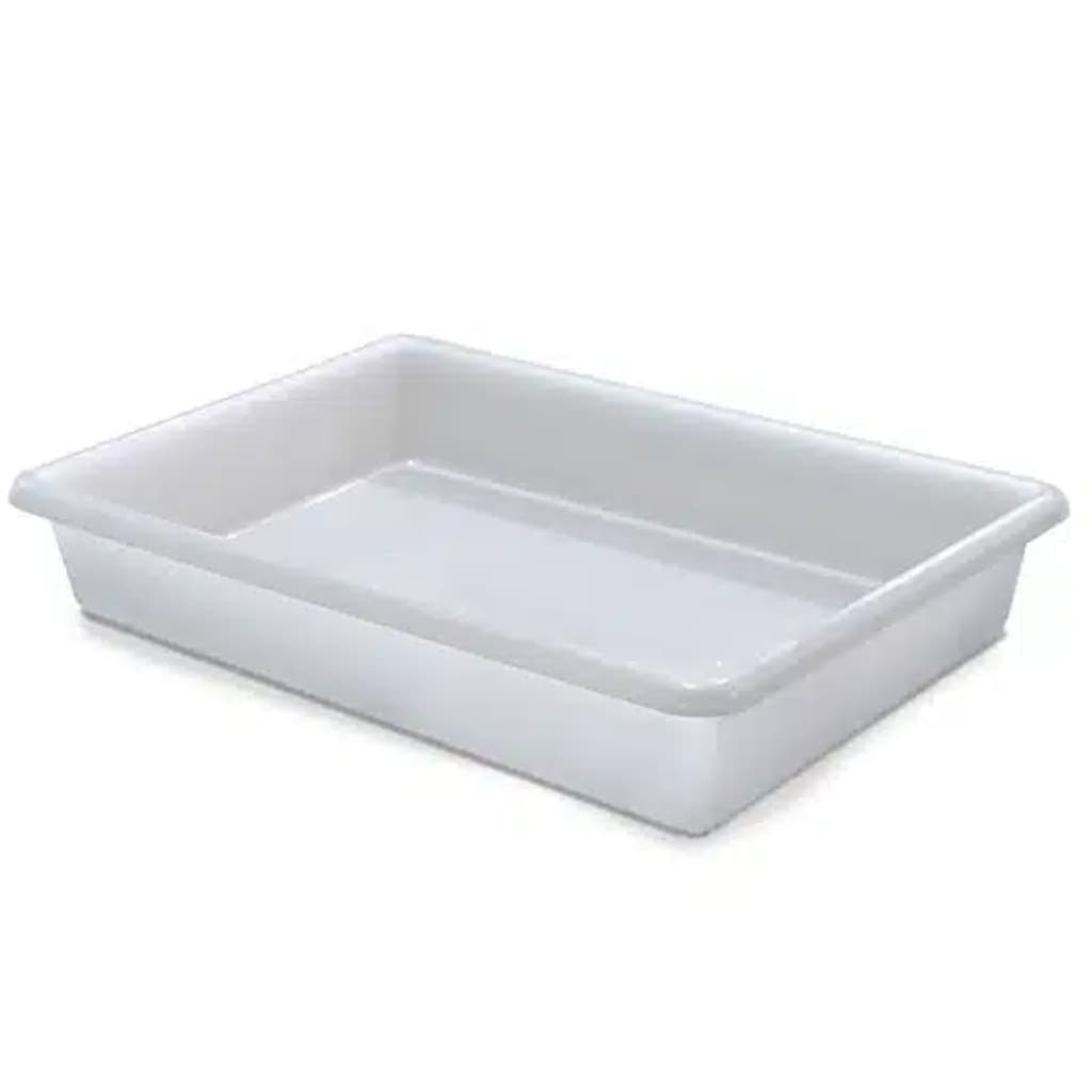 Bandeja Plástica Retangular 6,5 Litros Multiuso Branca