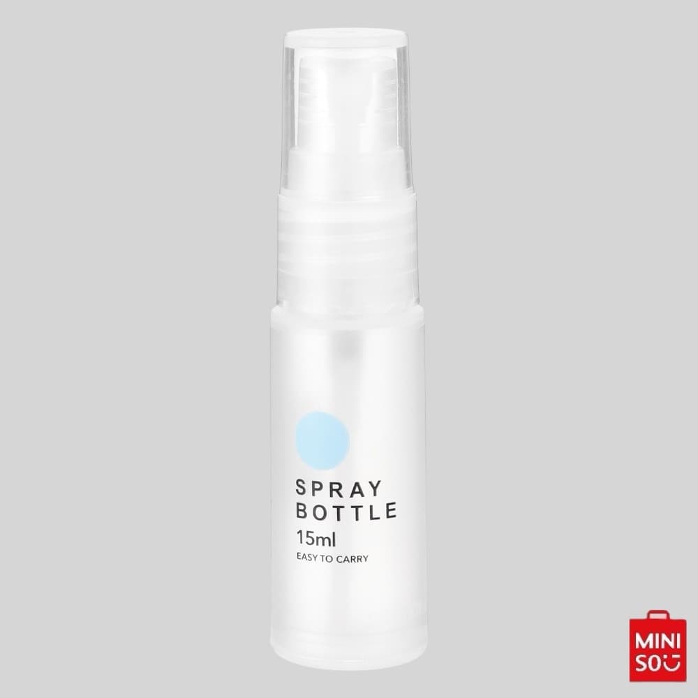 FRASCO DE PLÁSTICO PARA LÍQUIDOS EM SPRAY PORTÁTIL PARA LEVAR EM VIAGEM 15ML