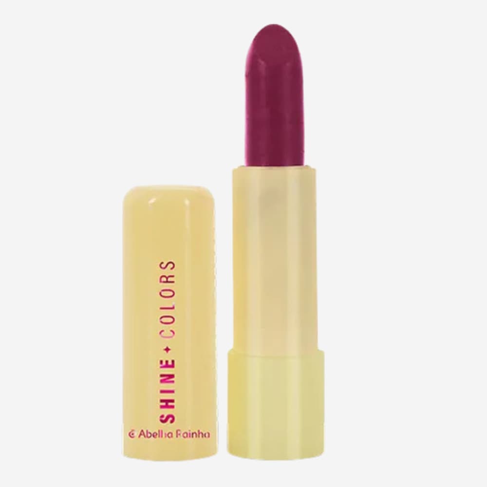 Batom Meu Tom Shine Colors Abelha Rainha cor Vinho 3,7g
