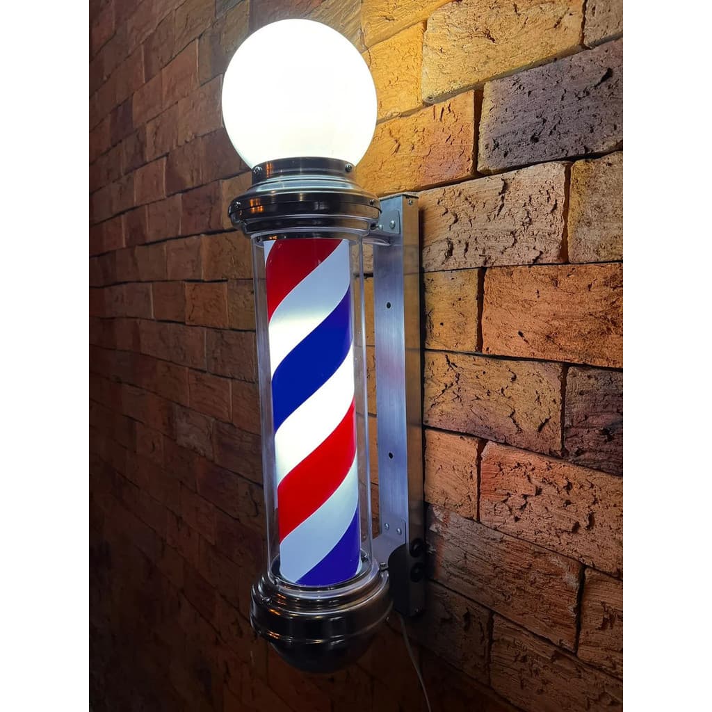 Barber Pole Auvic Poste De Barbeiro 64cm Com Globo