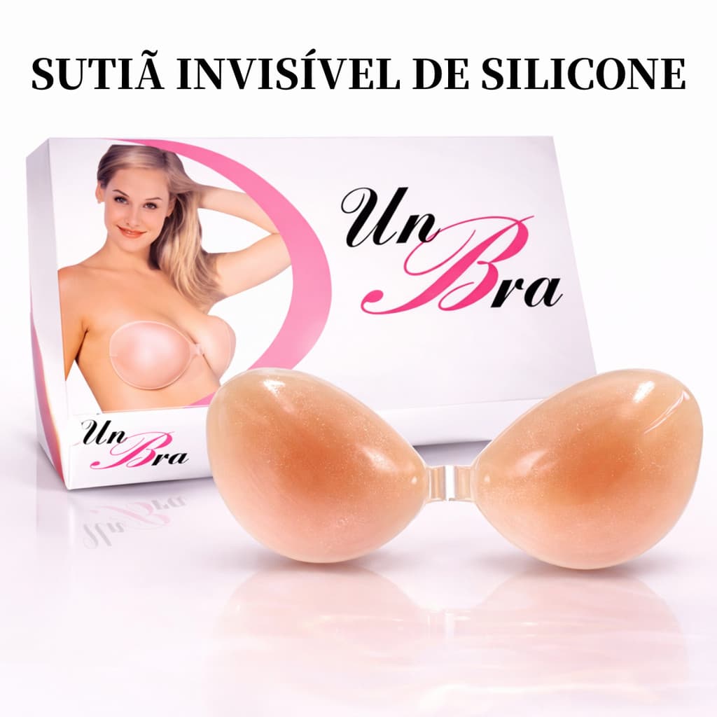 Sutiã Adesivo de Silicone Invisível Aumenta E Levanta Seios Push Up