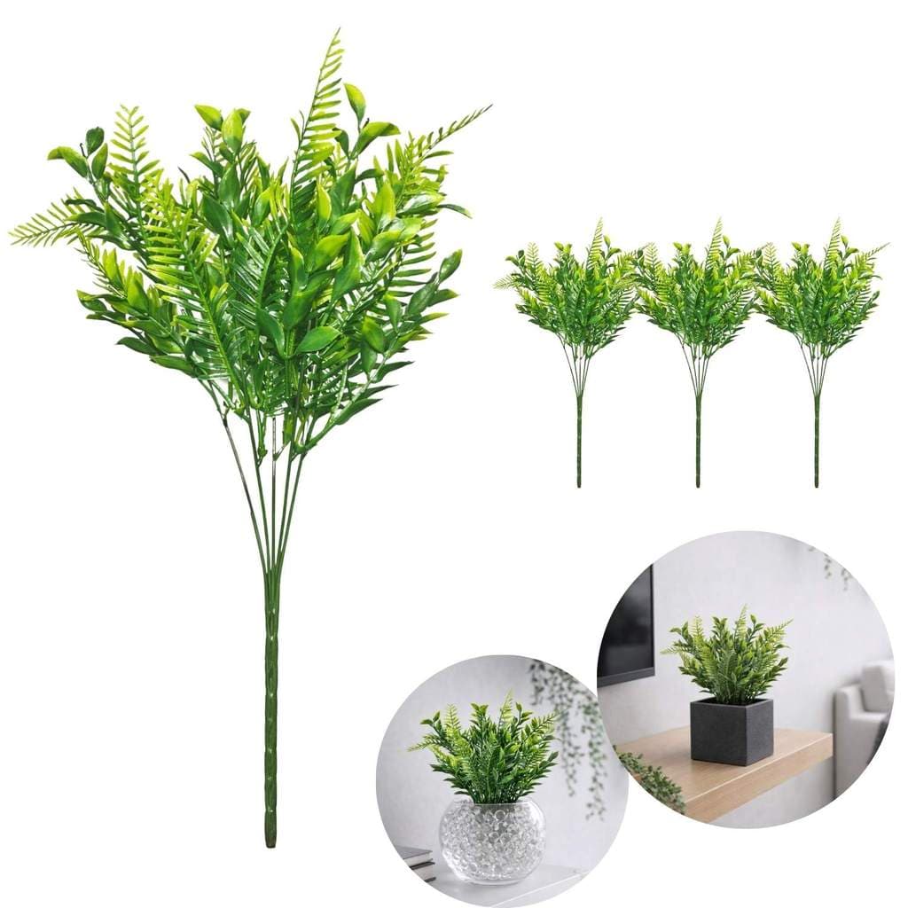 Kit 4 Buque Folhas Mistas 35cm Planta Artificial Decoração
