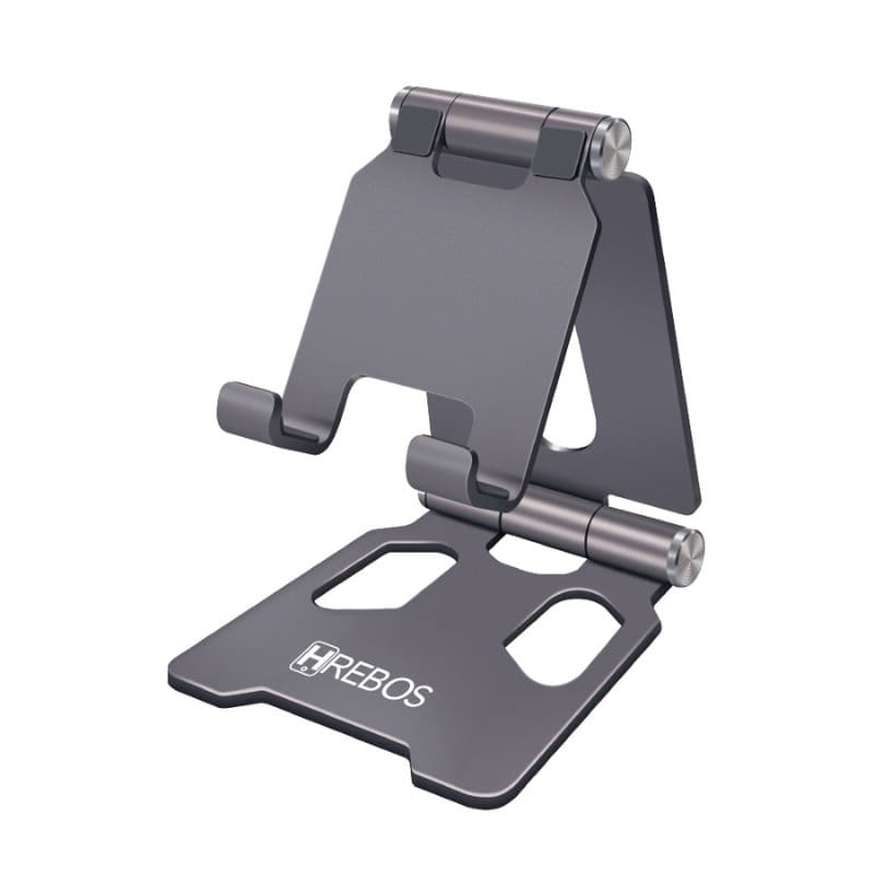 Suporte Dobrável de Mesa para Celular e Tablet Alumínio Modelo HS-373