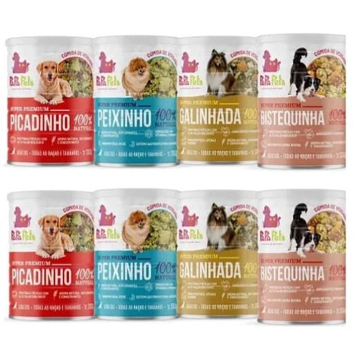 Comida úmida completa para Cachorro Latas com Diversos Sabores 300g