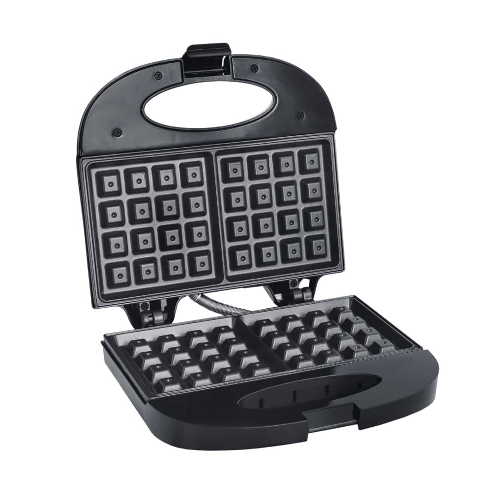 Waffleira Elétrica Liége 750W Antiaderente - Inox com Luzes Indicadoras - 110v