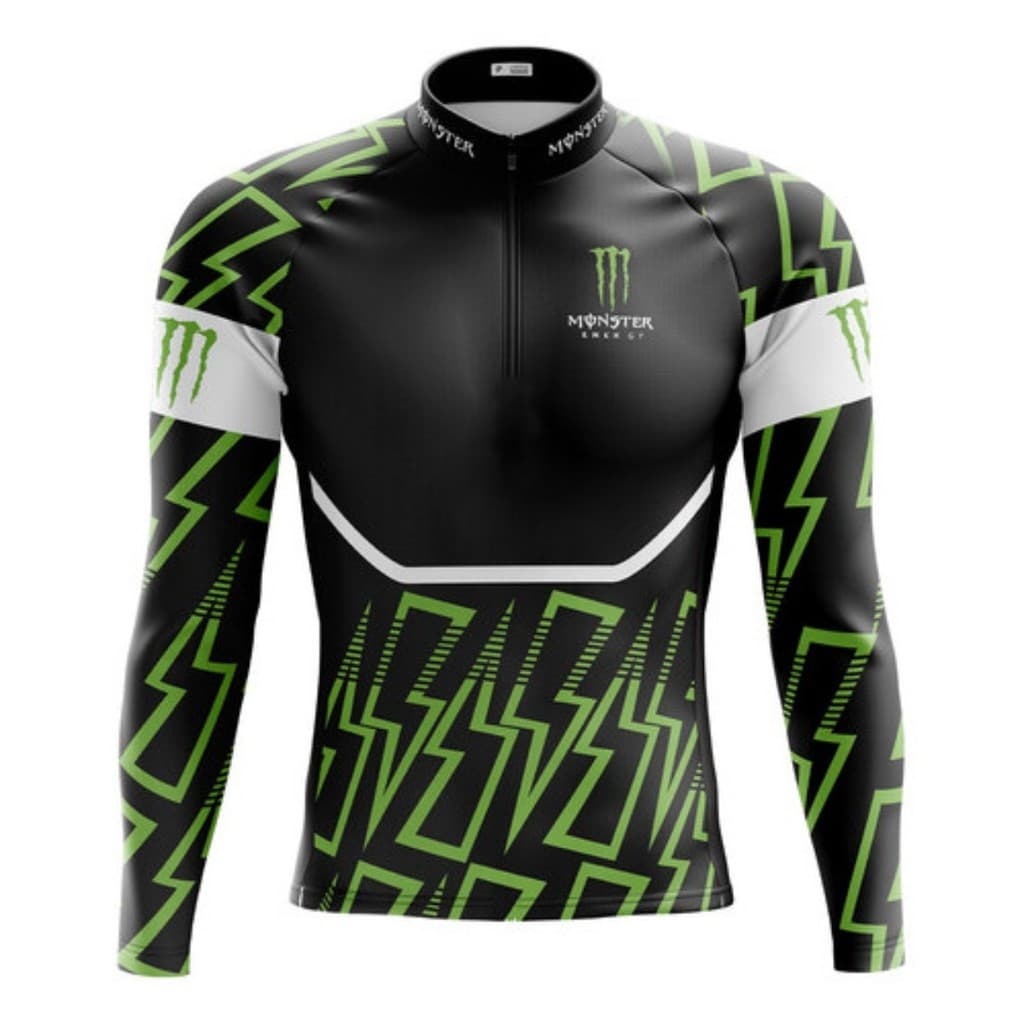 Camiseta Ciclismo Masculina Dryfit Proteção UV Bike MTB Speed Monster