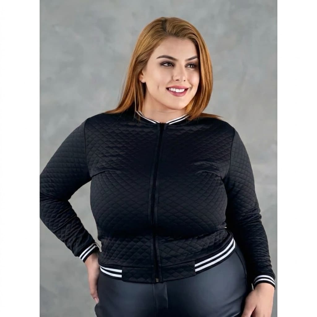 Jaqueta bomber G1 ao G3 blusa PLUS SIZE feminina de frio casaco matelassê
