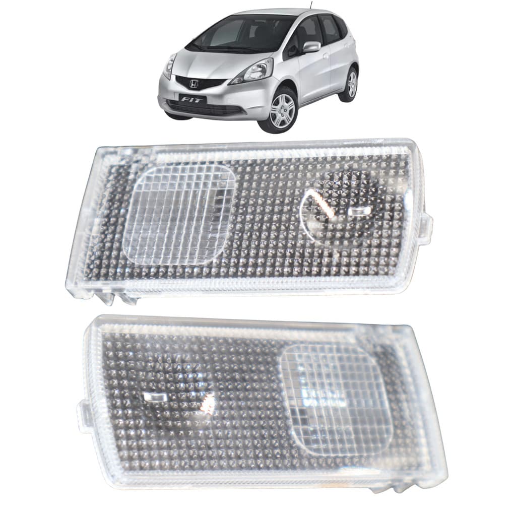 Par Lente para Lanterna Luz de Teto Honda Fit 2003 2004 2005 2006 2007 2008