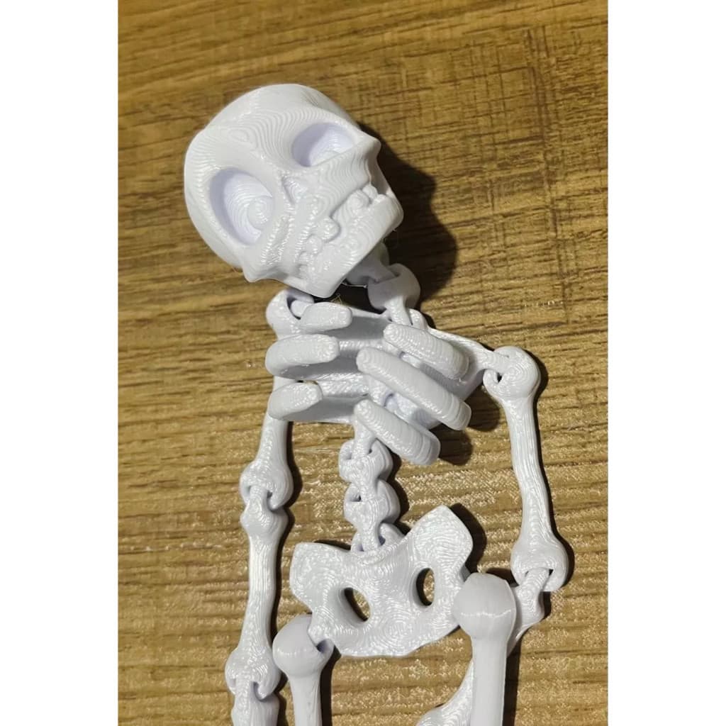 1pc Esqueleto Articulado 18cm Flexível Caveira 3D Brinquedo Geek Decoração Halloween Presente Criativo