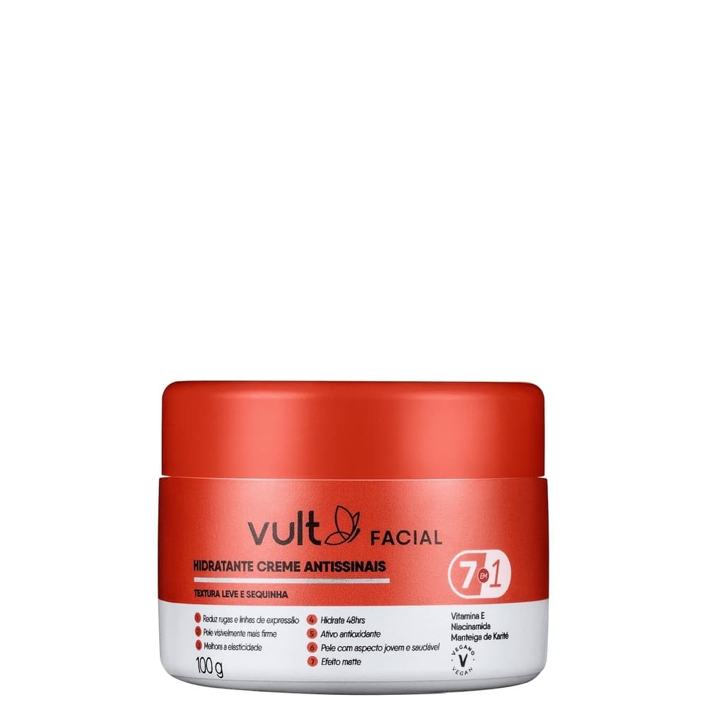 Vult Creme Facial Hidratante Antissinais 7 em 1 100g