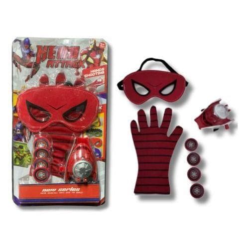 Máscara Lançador De Disco Personagem Brinquedo Infantil