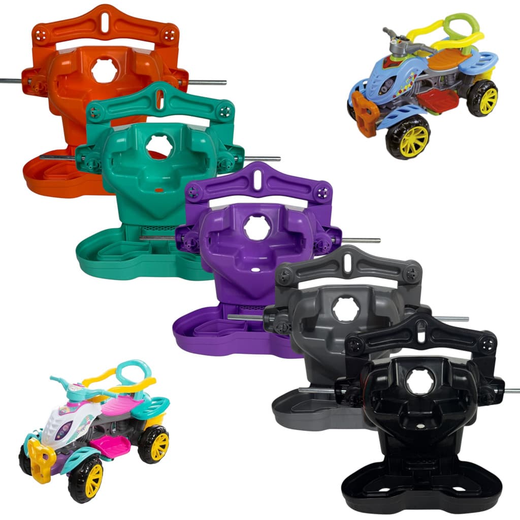 TRANSMISSÃO + GRADE PEÇA FRONTAL QUADRICICLO INFANTIL MARAL