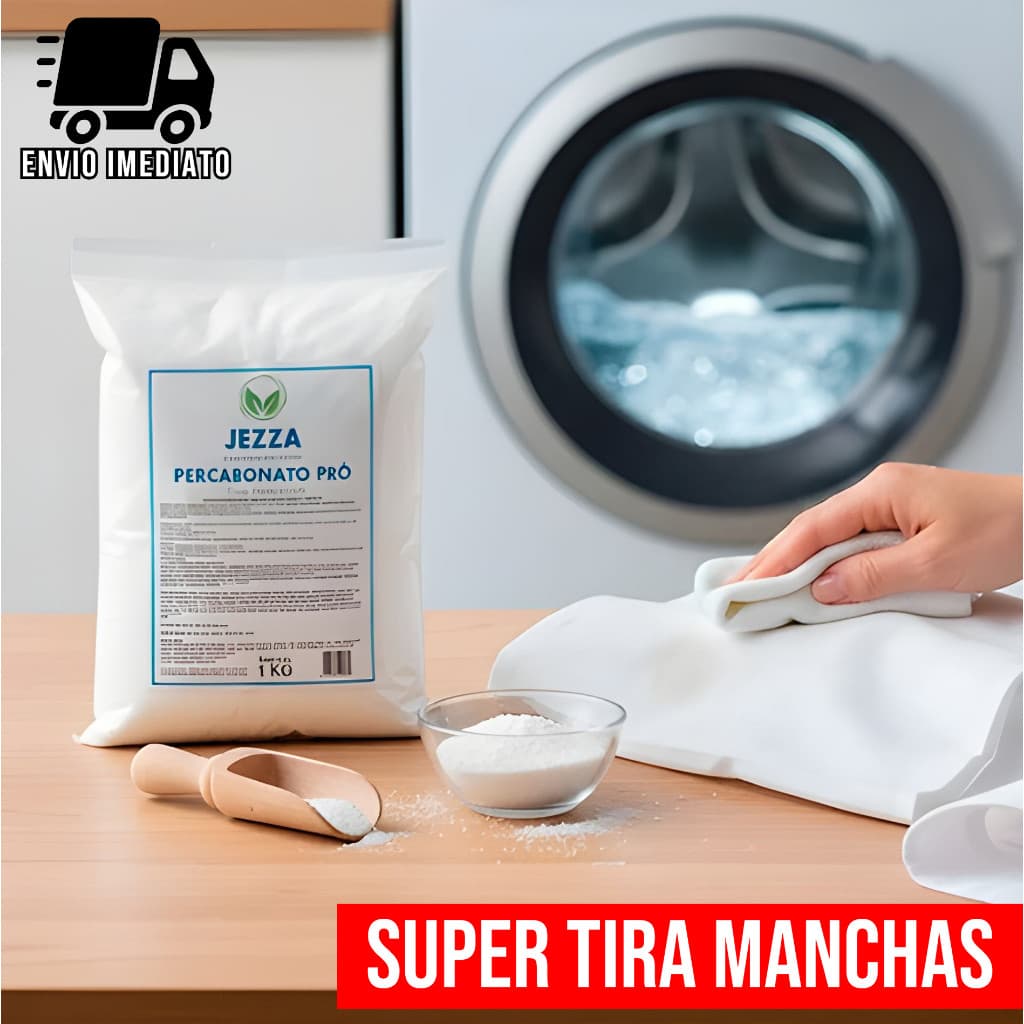 Percarbonato de Sódio Alvejante Sem Cloro Tira Manchas 1 a 3kg Roupas Brancas Limpeza Pesada TS