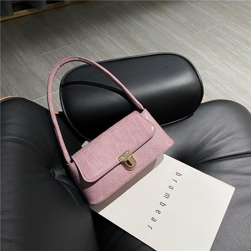 Bolsa de nicho francesa feminina 2025 verão novo estilo textura da moda bolsa de ombro elegante portátil Baguette bolsa