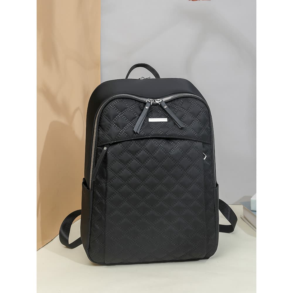 Bolsa de computador mochila feminina 2026 novo estilo moda lona mochila feminina leve Commuter negócios viagem faculdade