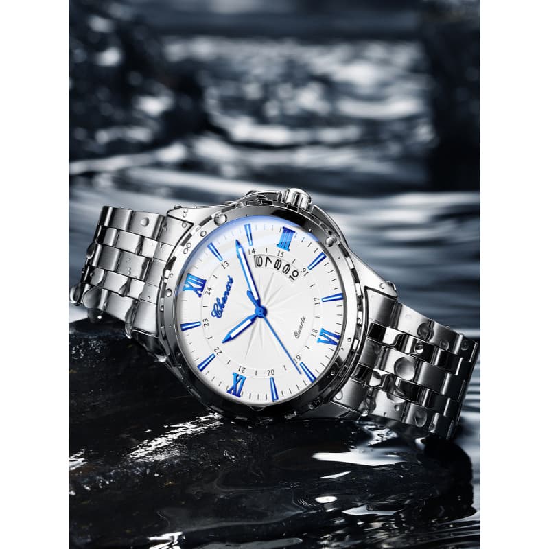 Chenxi relógio masculino legal relógio de quartzo relógio calendário masculino à prova dwaterproof água luminosa moda ne