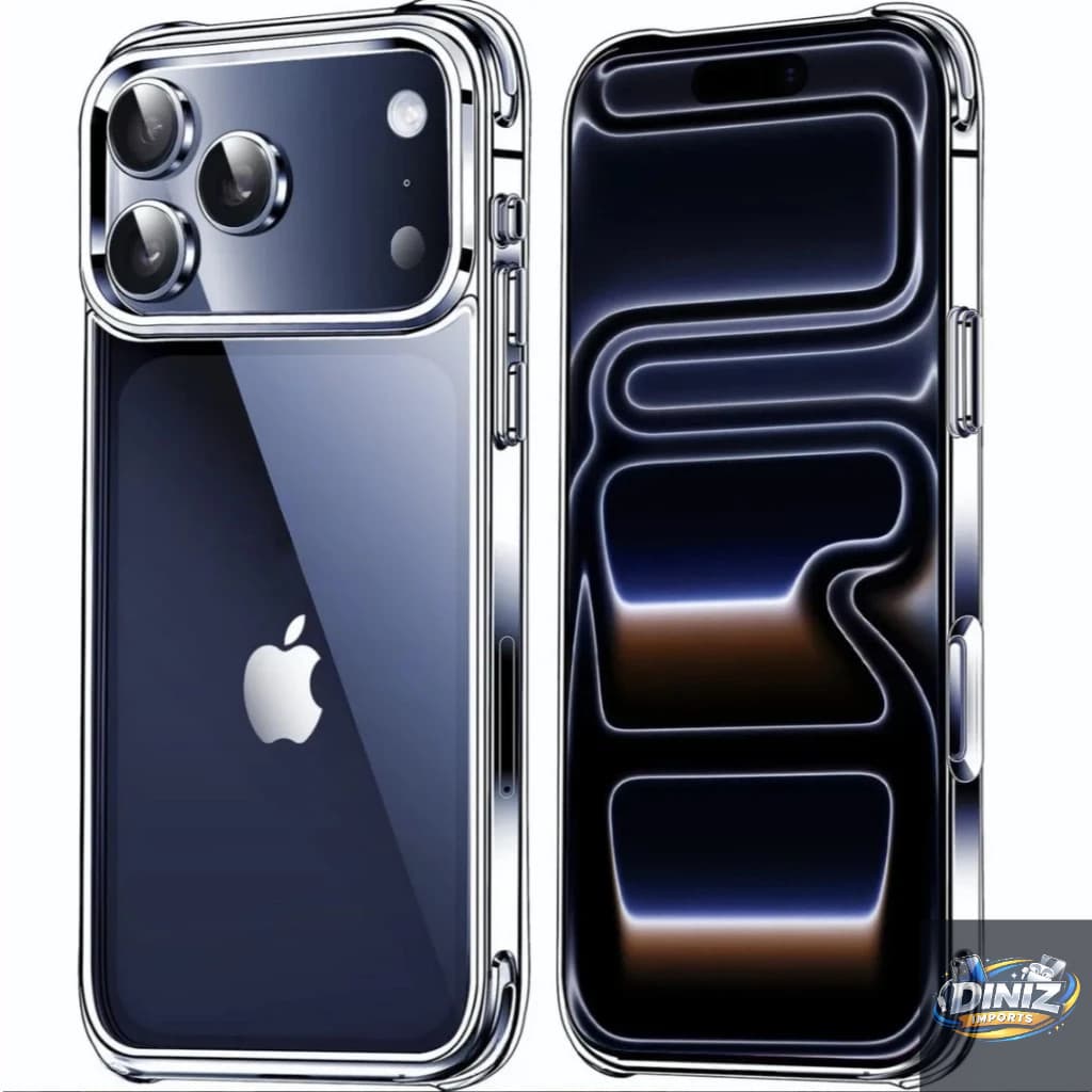 Capa Capinha Transparente Para iPhone 17 Pro Case Com Bordas Anti Impacto