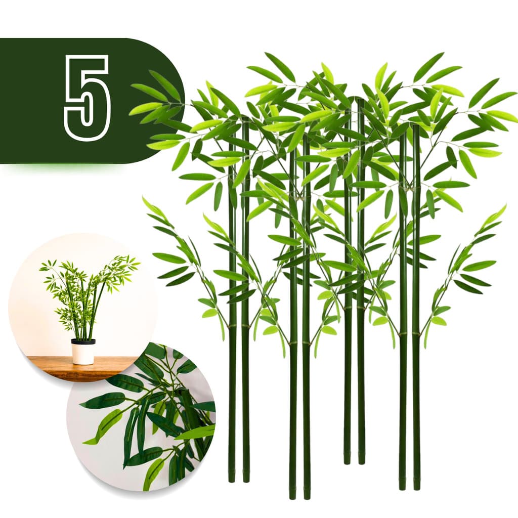 Planta Artificial Grande Bambu Realista Decoração Sala Elegante