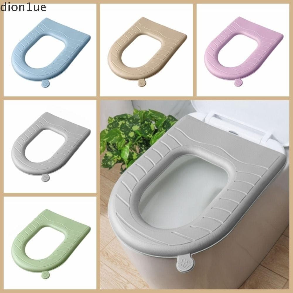 DION1UE Capa De Assento De Vaso Sanitário EVA , Universal Com Alça , Almofada , Tapete De Closestool Reutilizável À Prov
