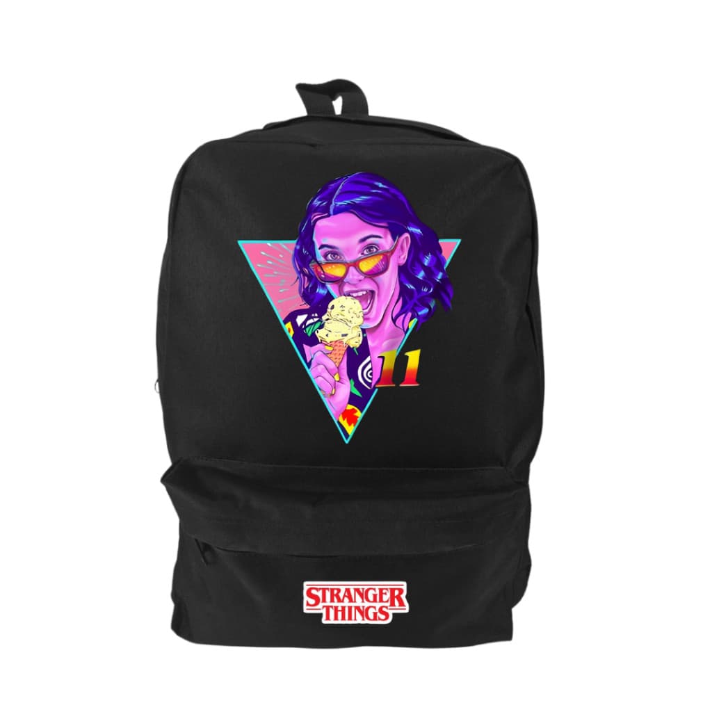 Mochila STRANGER THINGS 5 escolar estampada personalizada serie eleven 11