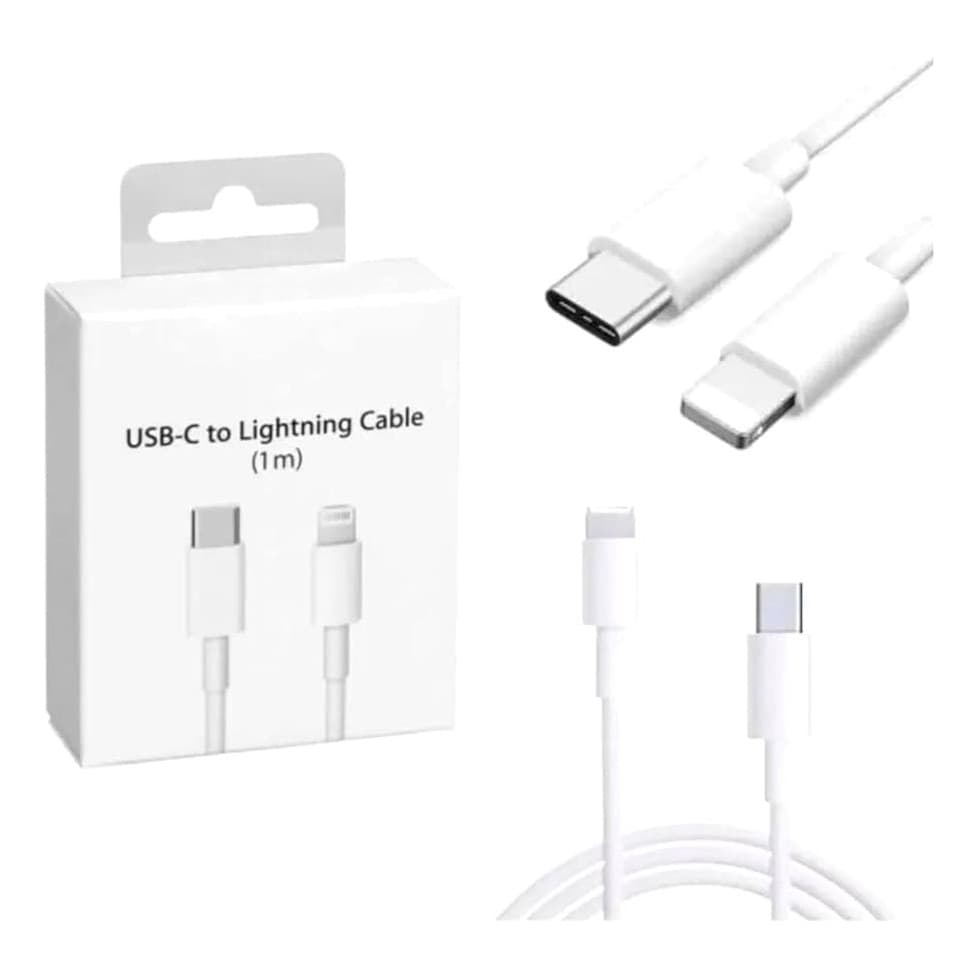 Cabo para carregador compativel Iphone Lightning Usb-C Tipo C 1m USB de Carregamento Rápido/Dados IPHONE 11 12 13 14 Max