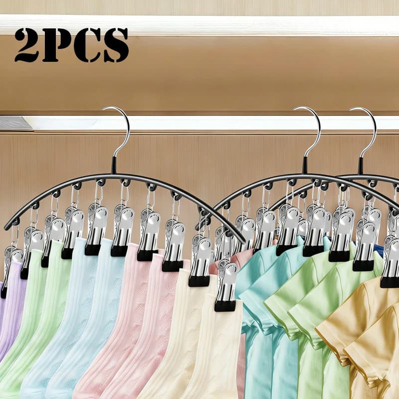 1/2 Pçs Organizador De Legging Para Armário Metal Yoga Calças Cabides Economia Espaço Pendurado Organizadores E Armazena