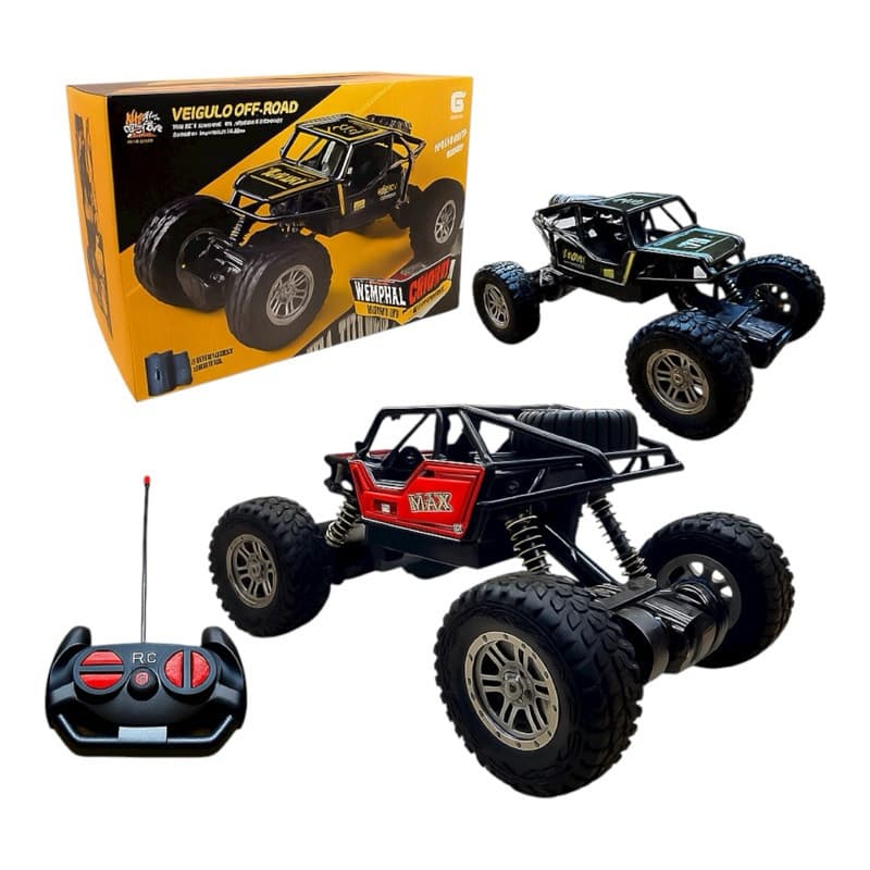 Carrinho Controle Remoto 4x4 Recarregável Off Road Brinquedo