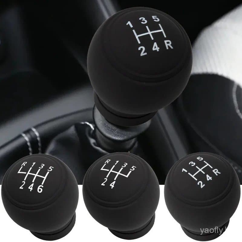 Capa de Silicone para Manopla de Câmbio de Carro Universal Redonda 5/6 Velocidades Acessórios Decorativos