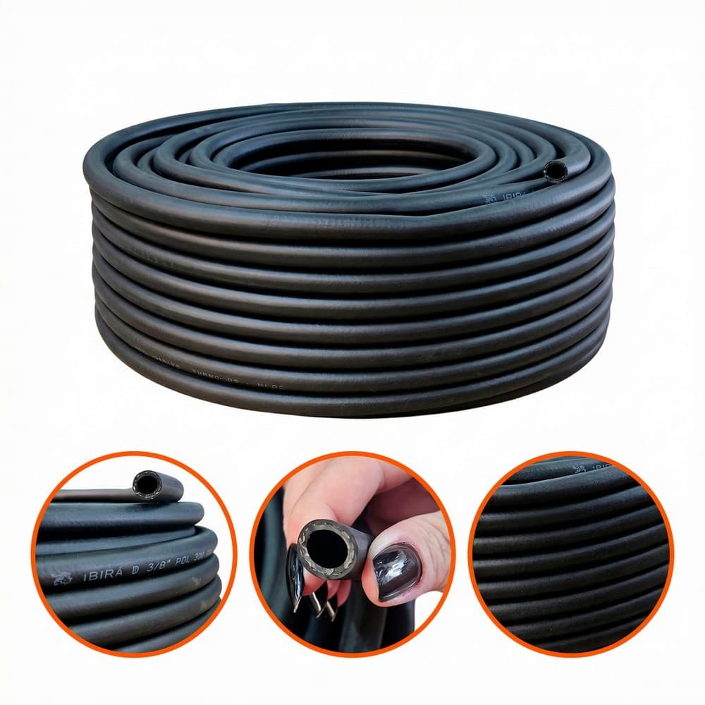 10Mts Mangueira 3/8" de Alta Pressão Ar / Água para Compressor e Lavadora