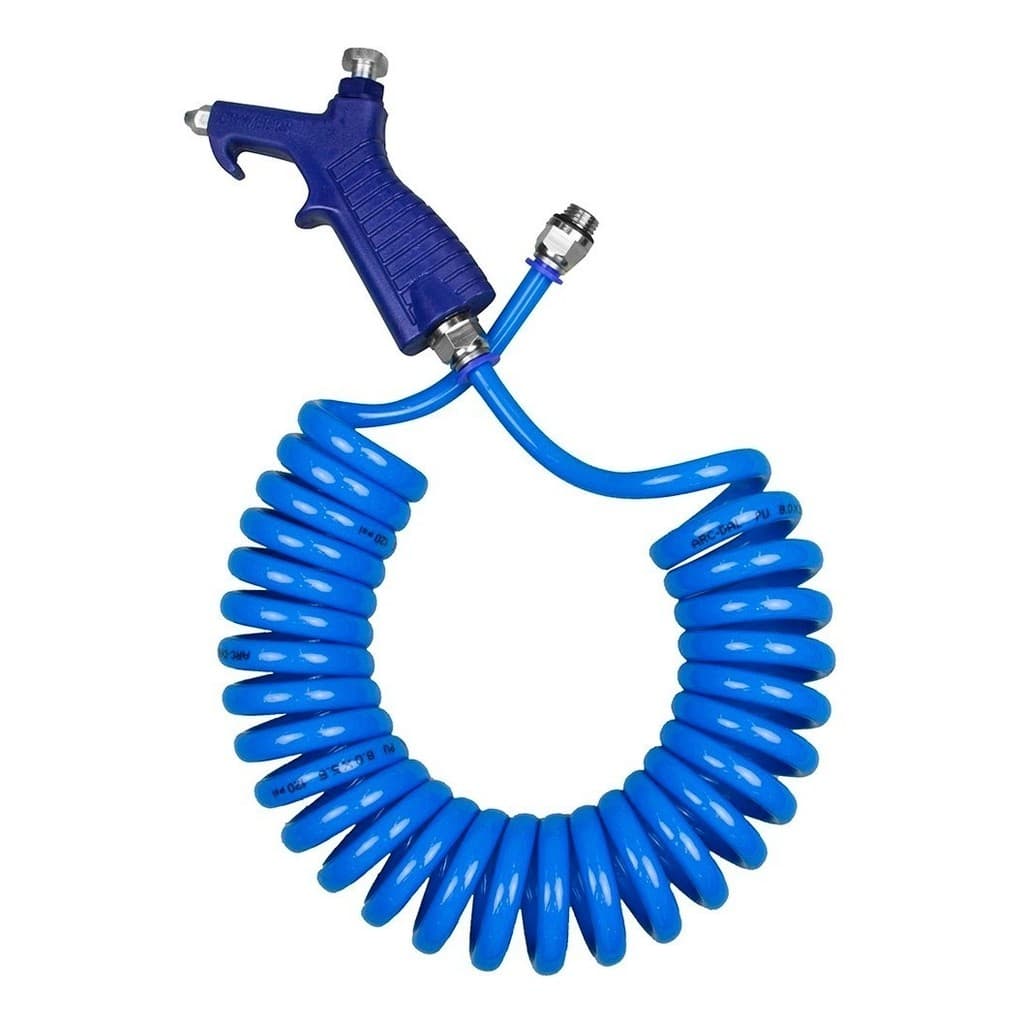 Bico Limpeza Com Mangueira Espiral 8x5mts E Conexões 1/4  M