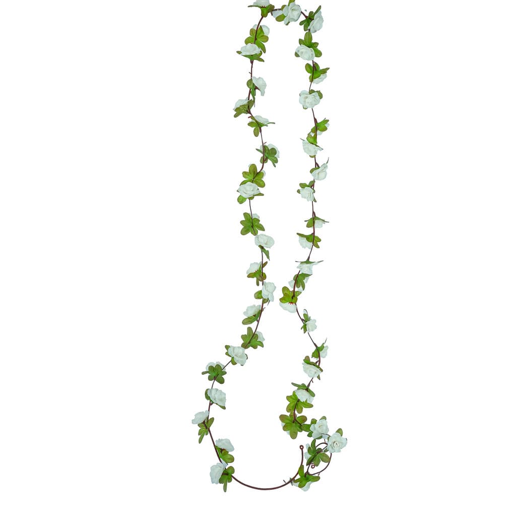 Corrente de Flores Branca Artificial Corrente com 2 metros Decoração de Casamento