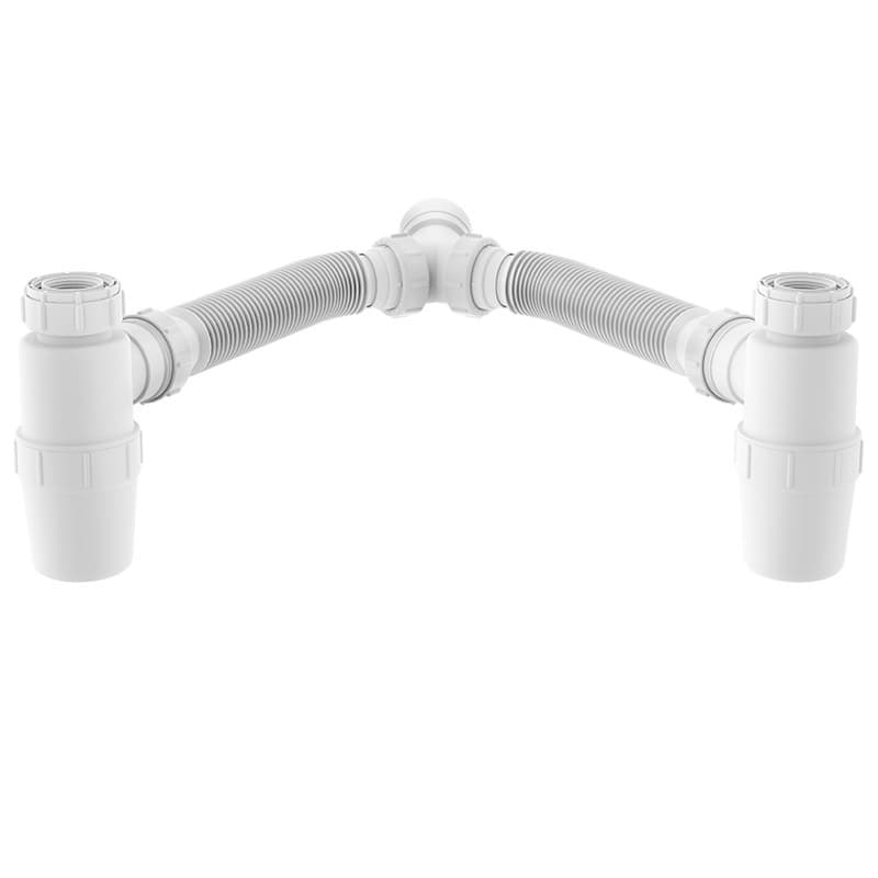 Sifao Duplo Copo Tubo Extensivel Universal 72cm Branco Censi