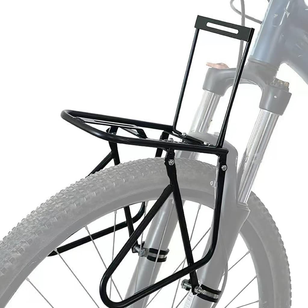 Bagageiro Frontal Grande Para Bicicleta Suporte Frontal Reforçado Para Cestos Pet Suporta Até 15kg