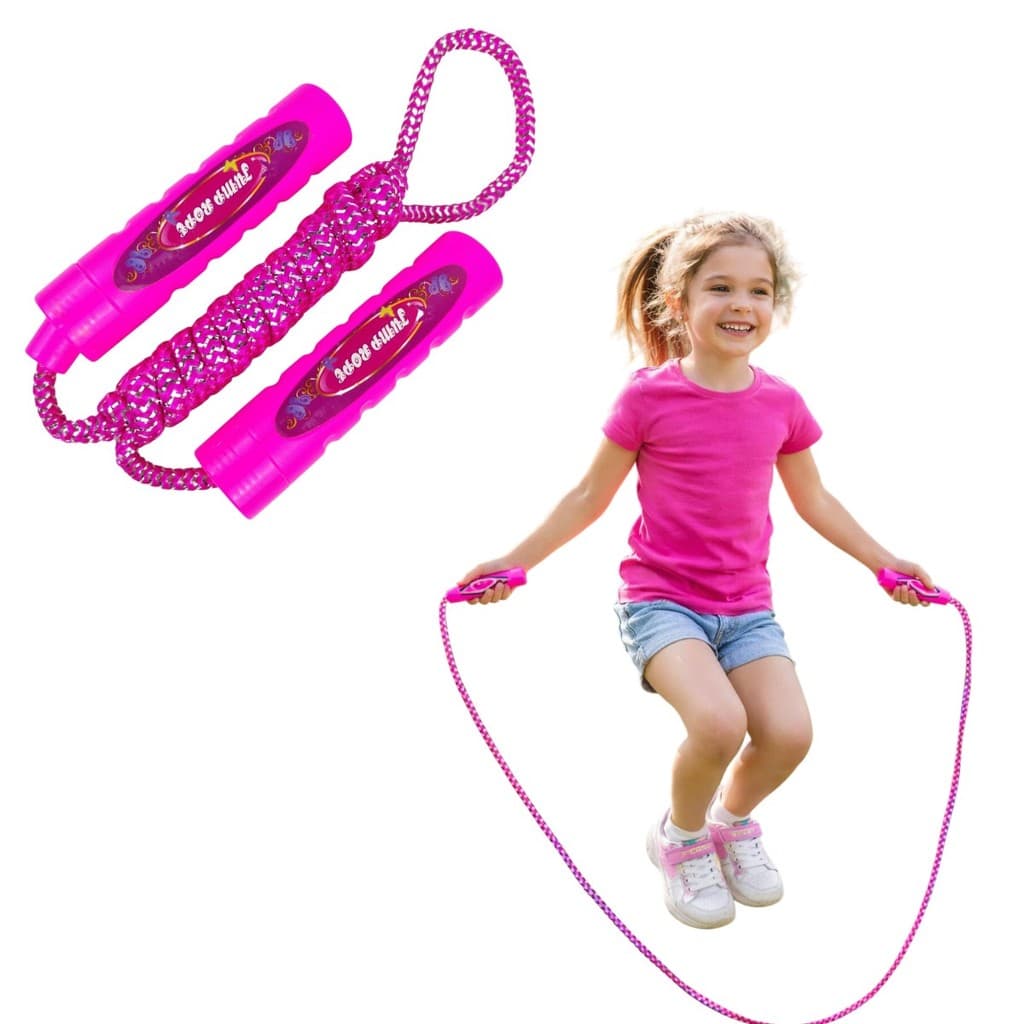 Brinquedo Pula Corda infantil pular Rosa