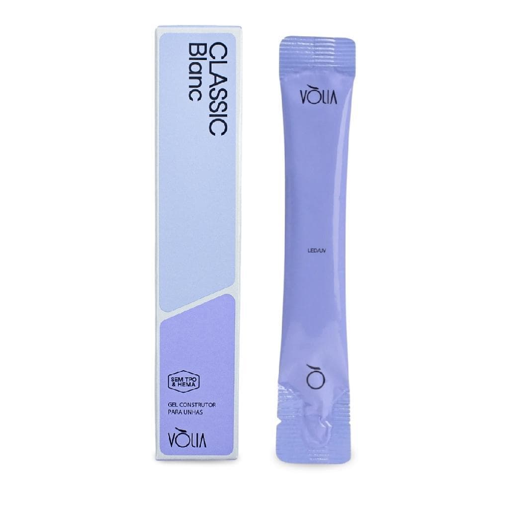 Refil Gel Classic Blanc Sem TPO e HEMA LED/UV Unha 14g Vòlia Manicure Nail Designer Unha de Gel