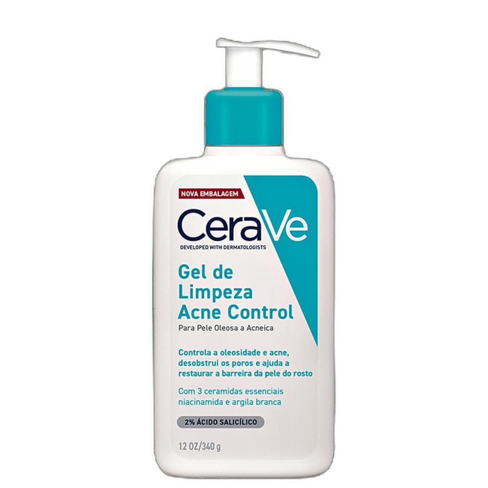 CeraVe Acne Control - Gel de Limpeza Facial 340g