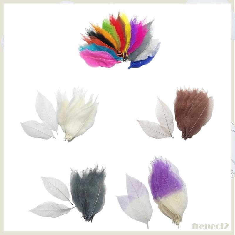 [Freneci2] 100 Peças Coloridas Magnólia Esqueleto Seco Folhas Enfeite De Scrapbooking Para Fazer Joias Brincos De Colar