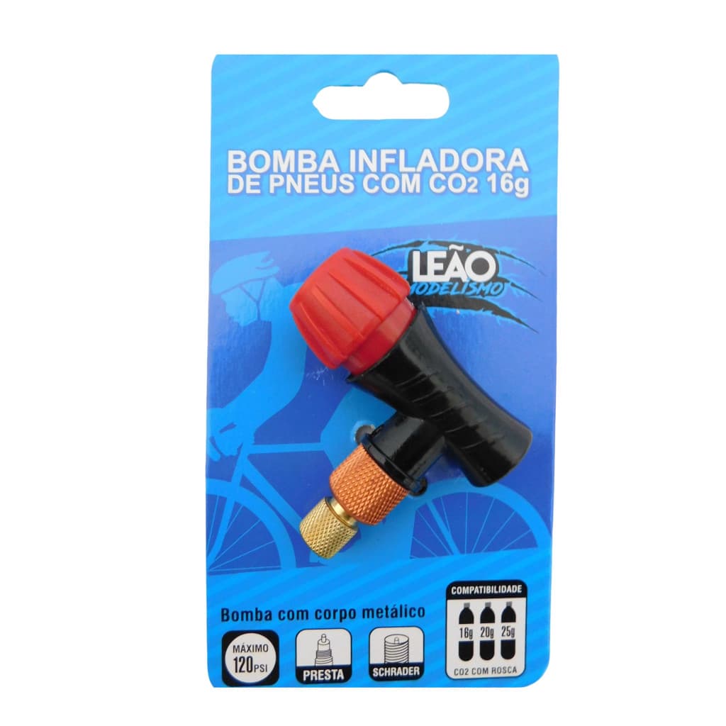 Bico Para Encher Pneus Bicicleta com Rosca
