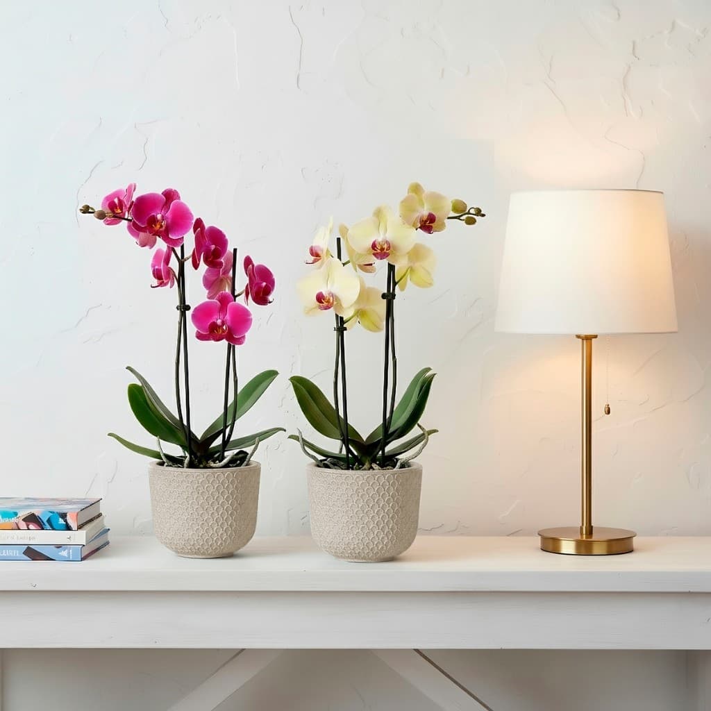 Vaso de Mesa Arranjo Flores Plantas Suculentas Beta em Polietileno 3,6L