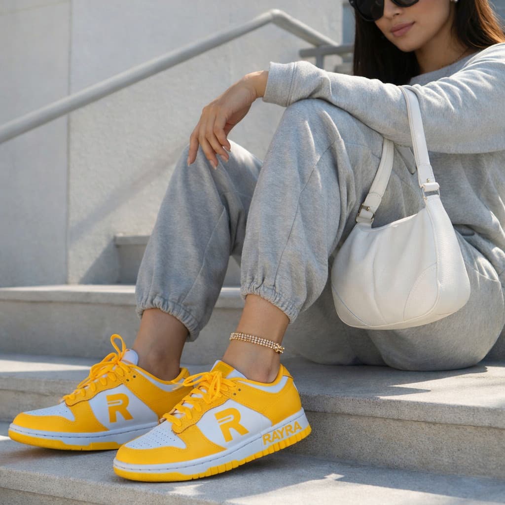 Tênis Rayra Amarelo Feminino – Casual Elegante, Versátil e Super Confortável Promo 50% Off #strettpe