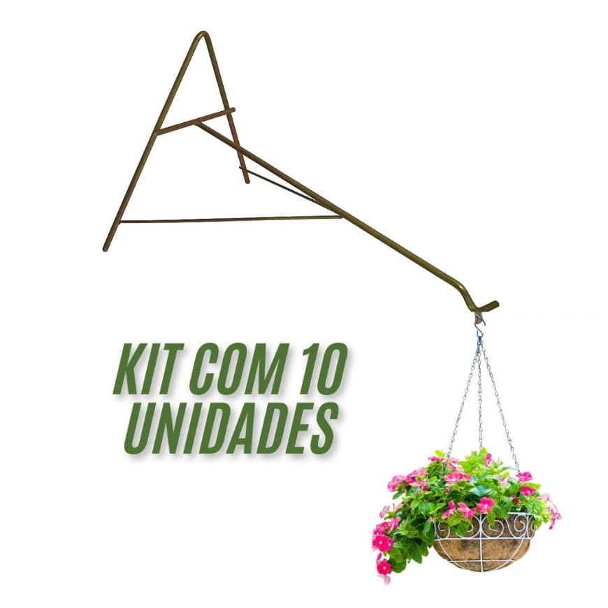 Kit de Suporte Triangulo A Para Pendurar Vasos de  Plantas Resistente Com 10 unidades