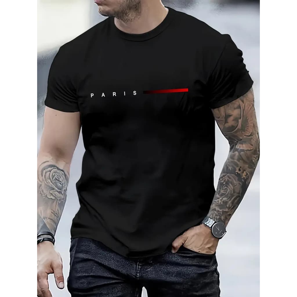 Camiseta Masculina Paris França Algodão 30.1 Camisa Premium Variadas Cores