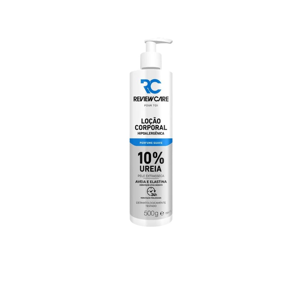 Loção Hidratante Corporal Pele Seca 10% Ureia Com Perfume 500ML Review Care