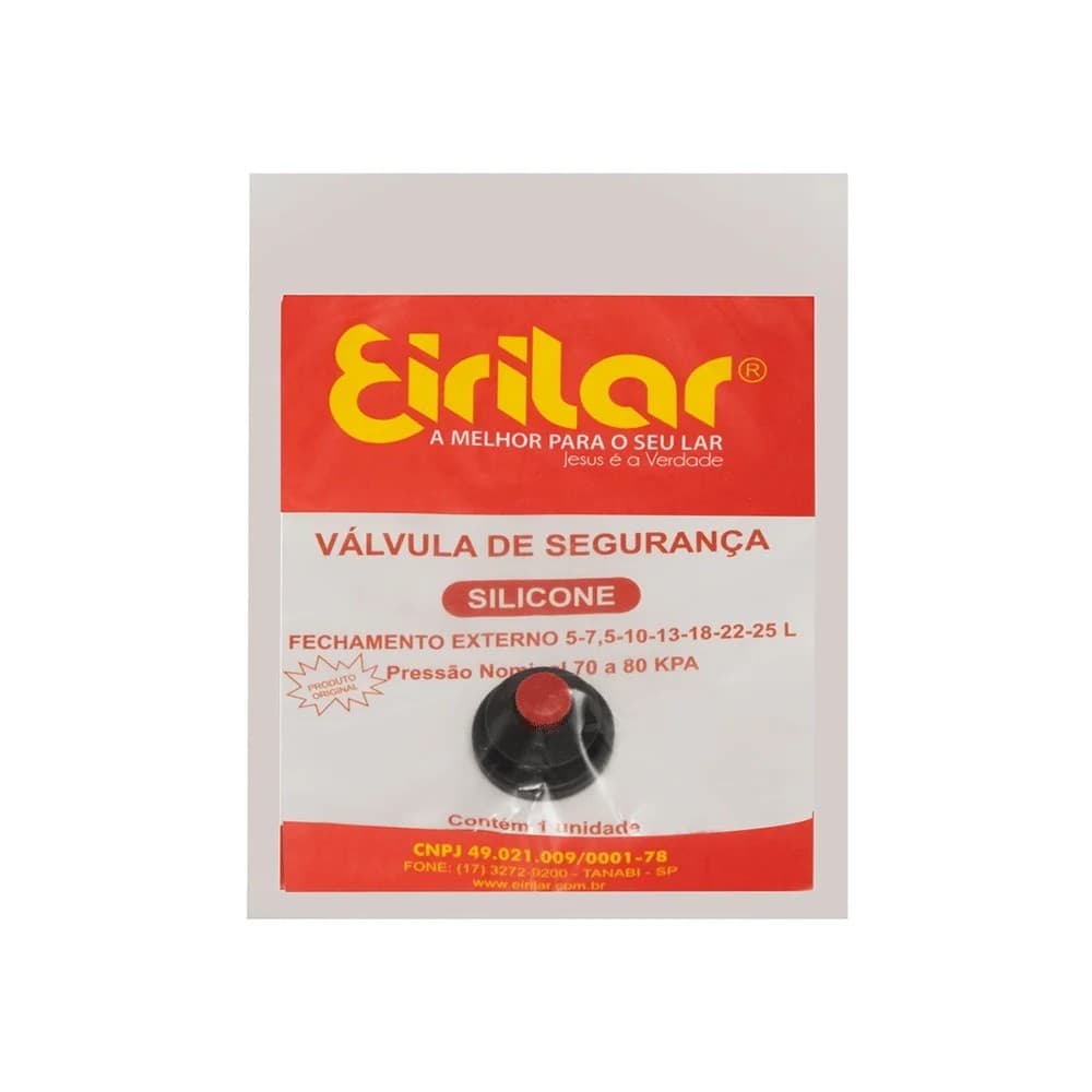 Válvula Fechamento Externo Silicone 5-7,5-10-13-18-22 e 25 Litros