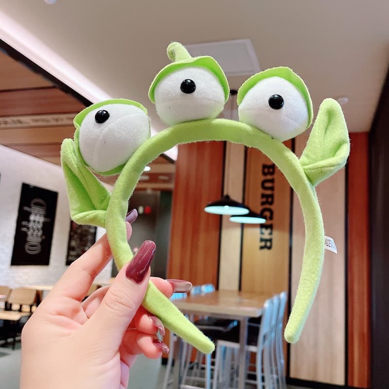 Tiara De Monstro De Três Olhos Exclusiva De Desenho Animado Para Meninas , Grampo De Cabelo De Imprensa Elegante E .