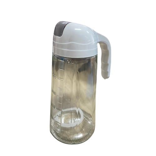 Dispenser Azeite Vidro 630ml Tampa Bico Dosador Controle Quantidade Cozinha Elegante Praticidade
