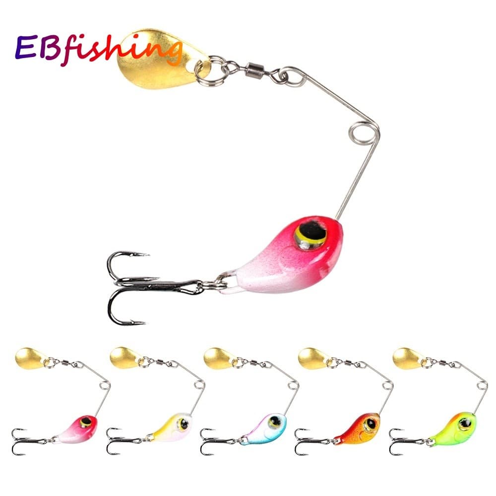 Isca De Pesca 5g/8g Spinner Metal VIB Iscas Jigs Lâmina Baixo Crankbait Giratória Para