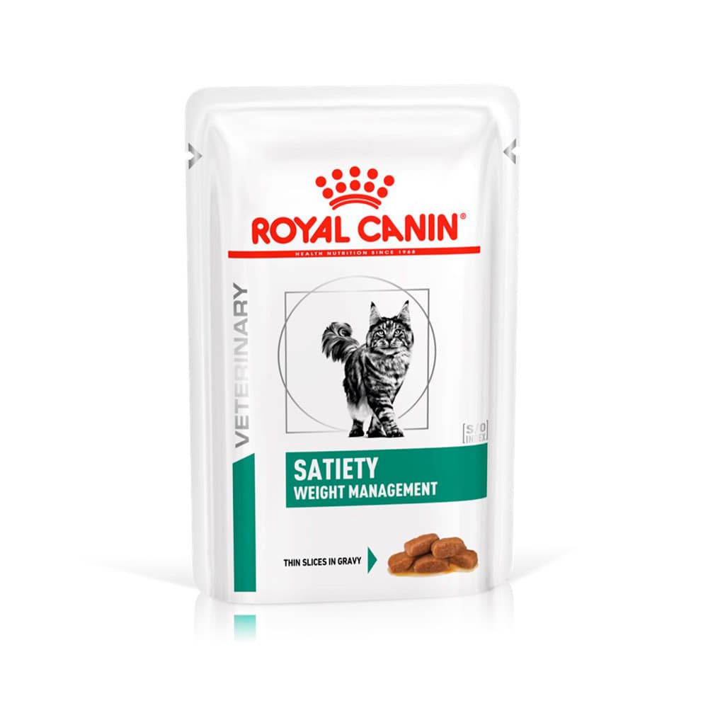 Ração Úmida Royal Canin Sachê Satiety Gatos 85 g Cx 12un