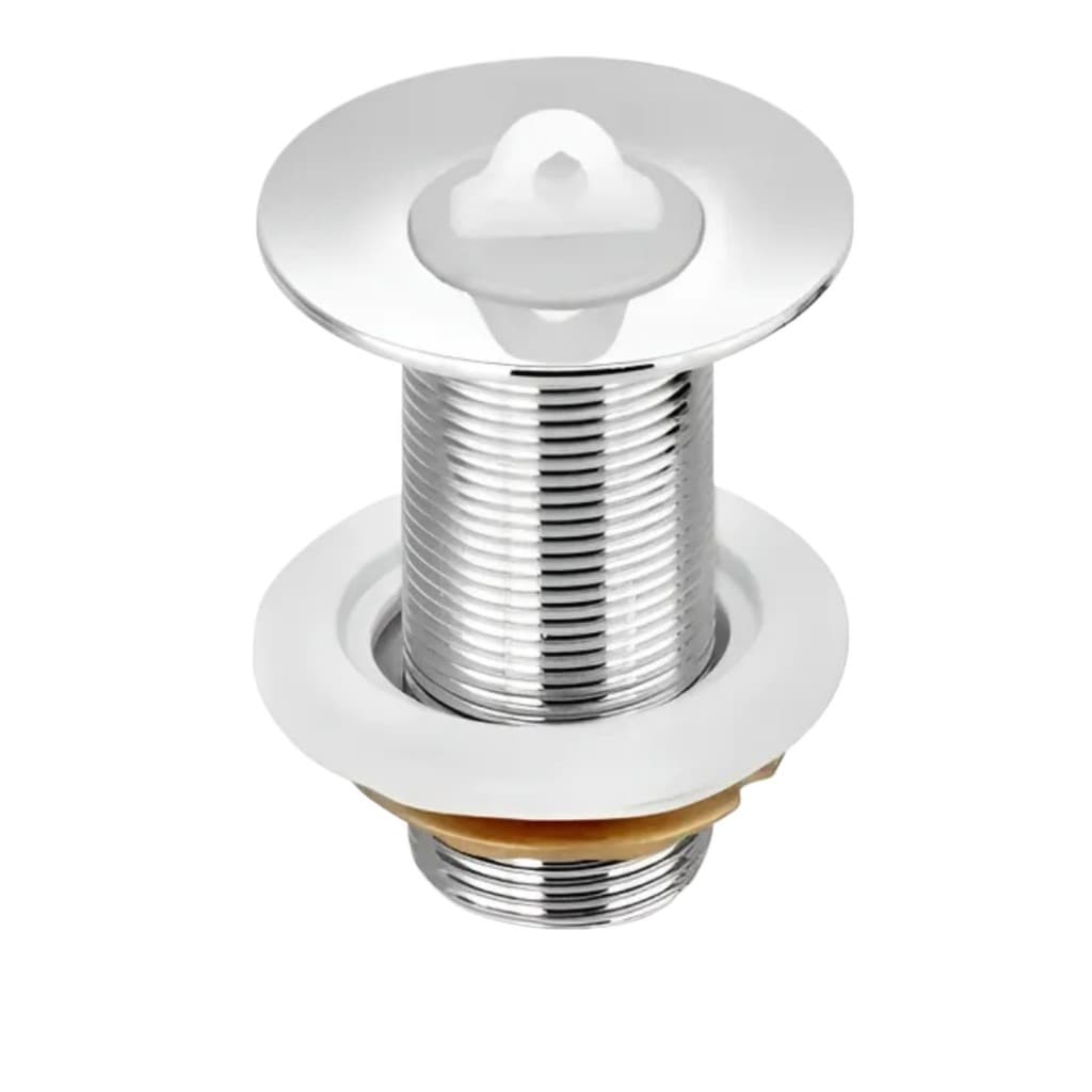Válvula Tradicional 7/8 para Cuba 3cm - Aço Inox e Latão Cromado Preto Fosco Alta Durabilidade Extra
